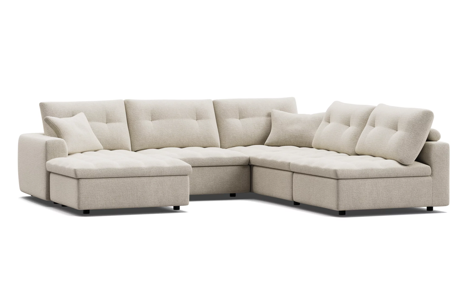 Max Modular Corner Sofa with Ottoman