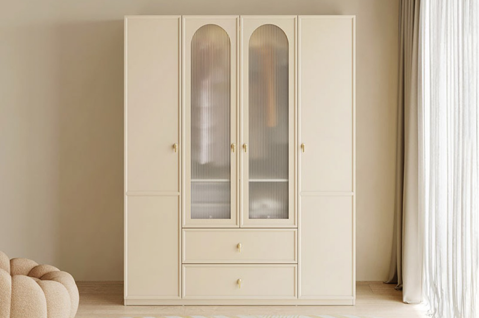 Colette 4 Doors Wardrobe (1.60m)