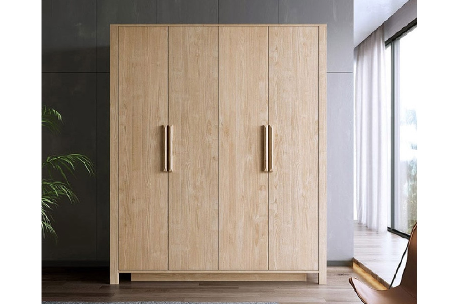 Hailey 4 Doors Wardrobe (1.67m)